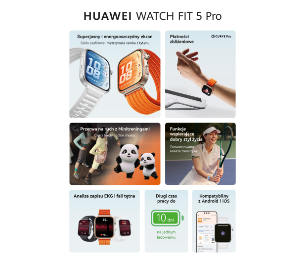 Huawei Watch Fit 5 Pro pomarańczowy - 1520484 - zdjęcie 15